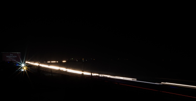 Highway by night.